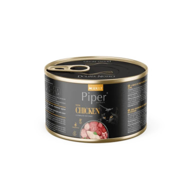 Piper Cat Adult cu Pui – hrană umedă completă pentru pisici adulte, conservă 185 g